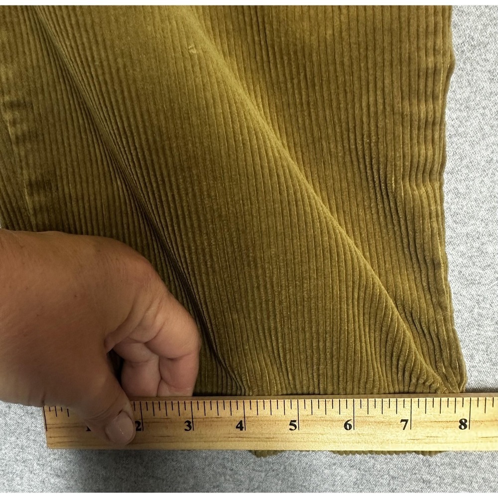 Polo Ralph Lauren Corduroy Pant Mens 38x30 Gold Double Pleat Made USA Wide Wale - Picture 8 of 9